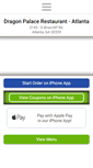 Mobile Screenshot of dragonpalaceatlanta.com